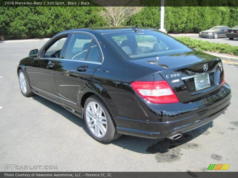 Black / Black 2008 Mercedes-Benz C 300 Sport