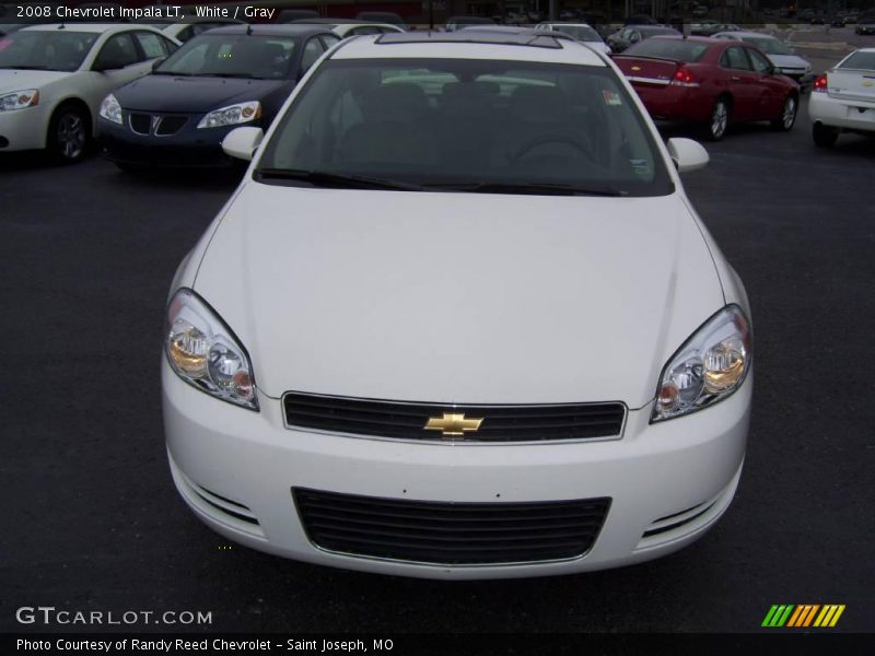 White / Gray 2008 Chevrolet Impala LT