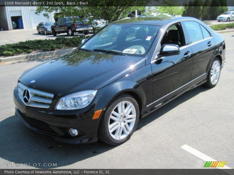 Black / Black 2008 Mercedes-Benz C 300 Sport