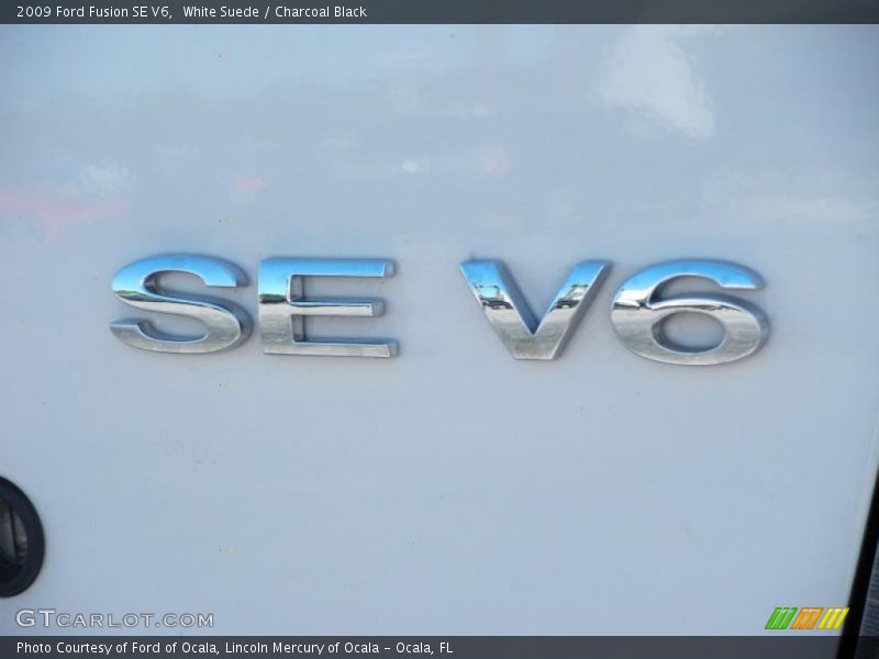 White Suede / Charcoal Black 2009 Ford Fusion SE V6