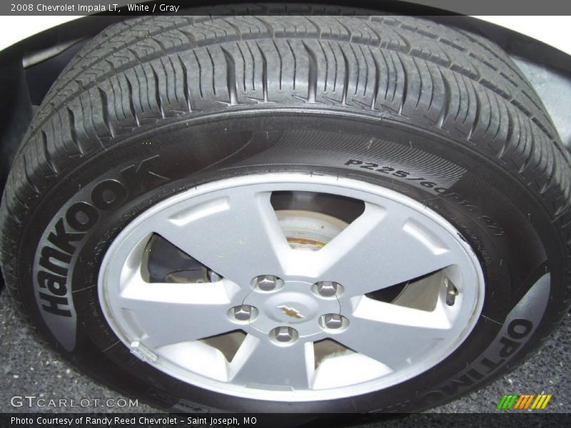White / Gray 2008 Chevrolet Impala LT