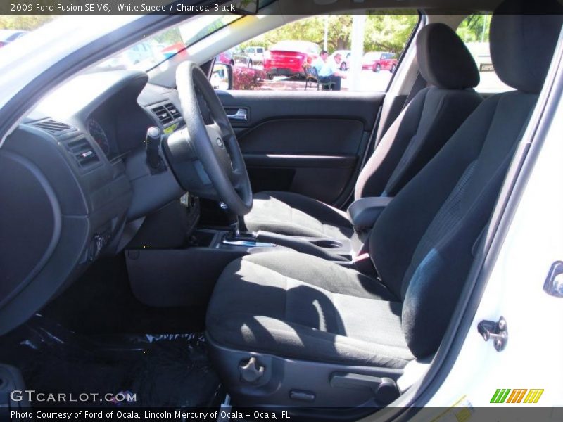 White Suede / Charcoal Black 2009 Ford Fusion SE V6