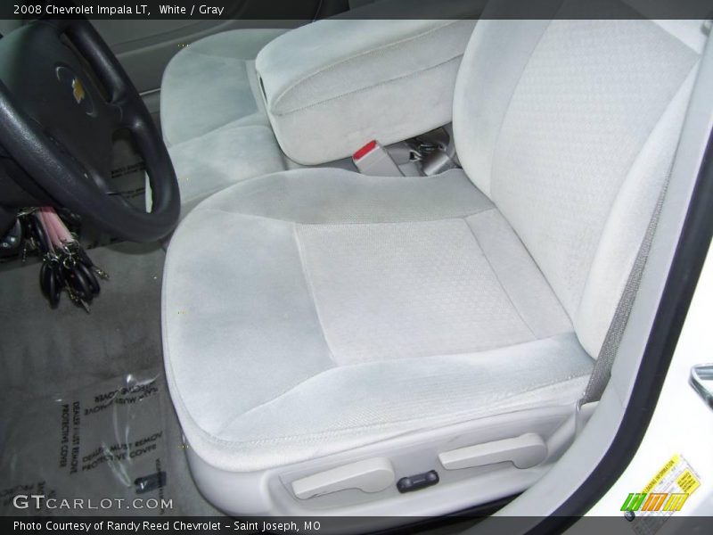 White / Gray 2008 Chevrolet Impala LT