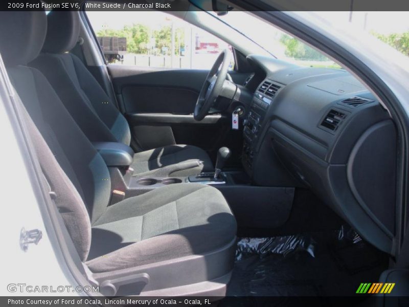 White Suede / Charcoal Black 2009 Ford Fusion SE V6