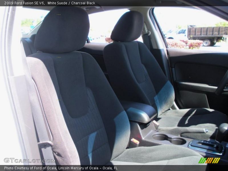 White Suede / Charcoal Black 2009 Ford Fusion SE V6