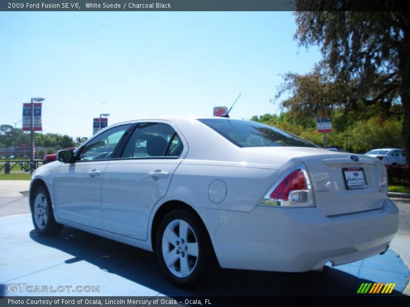 White Suede / Charcoal Black 2009 Ford Fusion SE V6