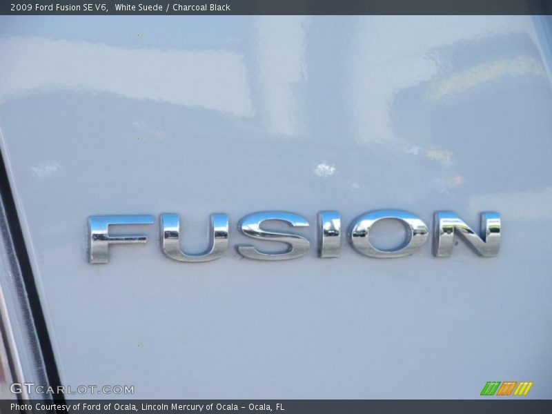 White Suede / Charcoal Black 2009 Ford Fusion SE V6