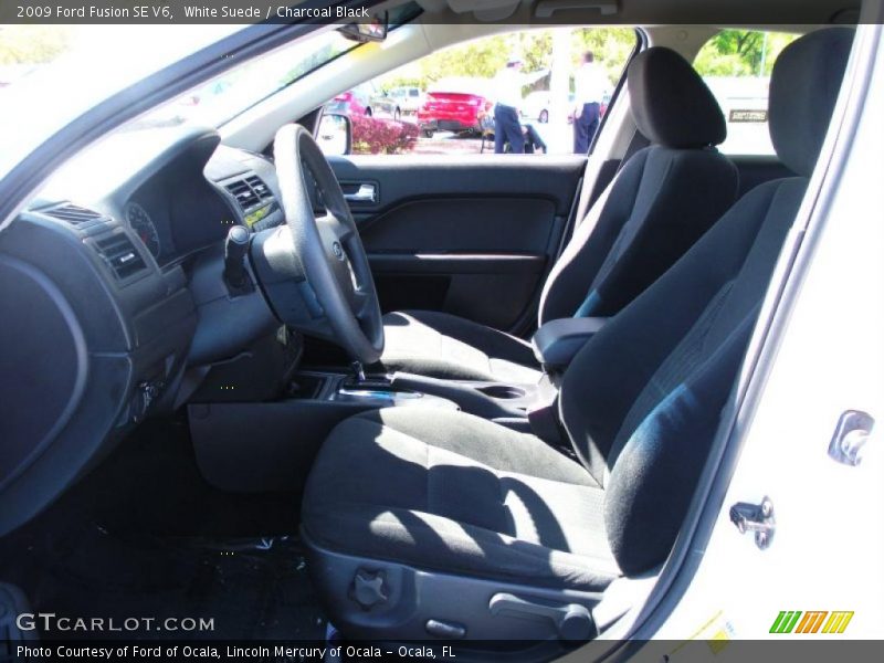 White Suede / Charcoal Black 2009 Ford Fusion SE V6