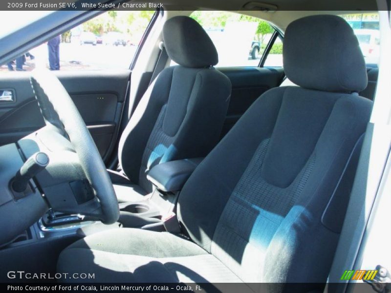 White Suede / Charcoal Black 2009 Ford Fusion SE V6