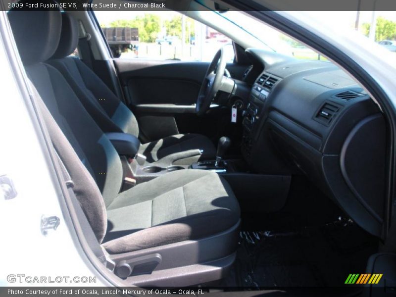 White Suede / Charcoal Black 2009 Ford Fusion SE V6