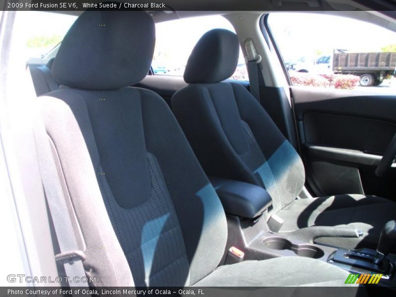 White Suede / Charcoal Black 2009 Ford Fusion SE V6