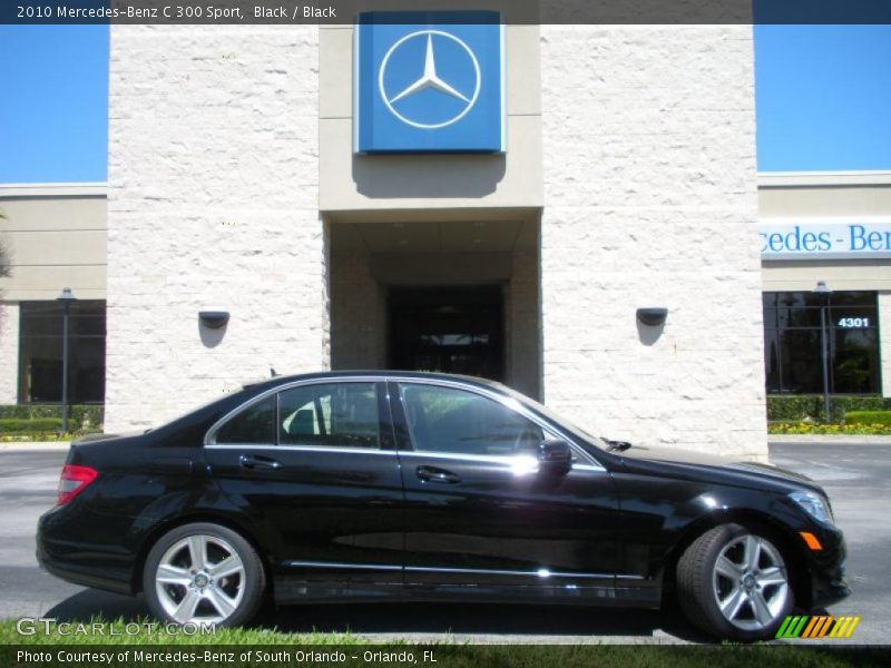 Black / Black 2010 Mercedes-Benz C 300 Sport