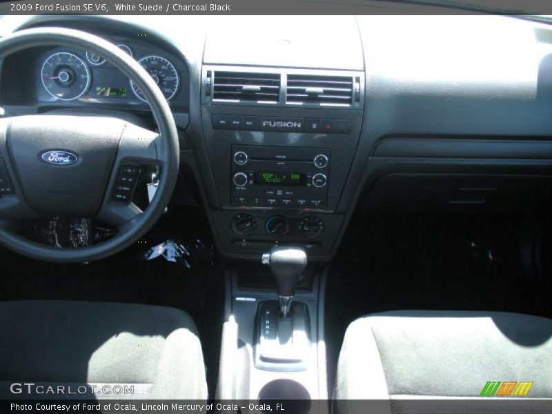 White Suede / Charcoal Black 2009 Ford Fusion SE V6