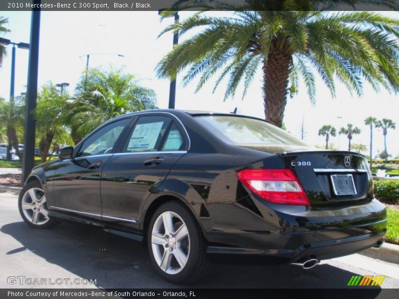 Black / Black 2010 Mercedes-Benz C 300 Sport