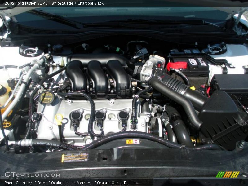 White Suede / Charcoal Black 2009 Ford Fusion SE V6