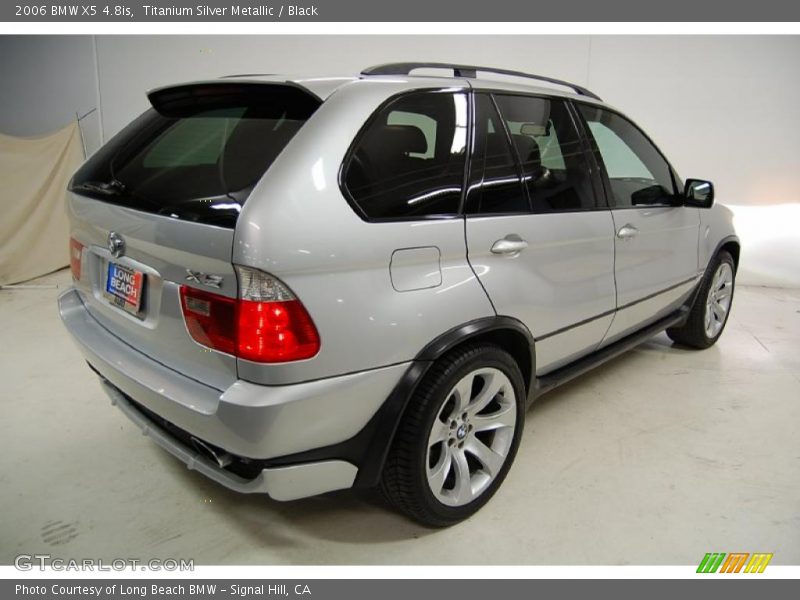 Titanium Silver Metallic / Black 2006 BMW X5 4.8is
