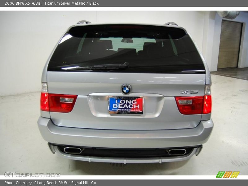 Titanium Silver Metallic / Black 2006 BMW X5 4.8is