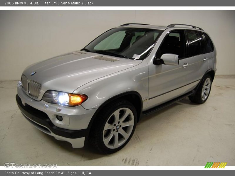 Titanium Silver Metallic / Black 2006 BMW X5 4.8is