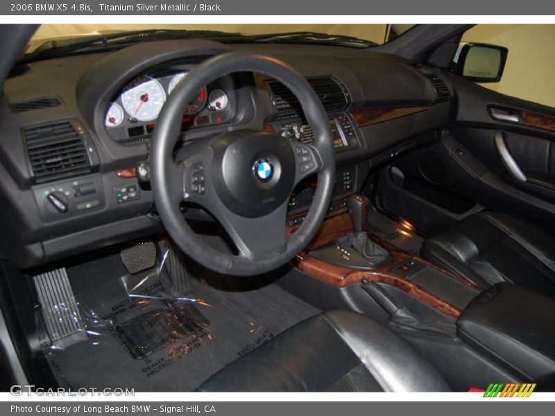 Titanium Silver Metallic / Black 2006 BMW X5 4.8is