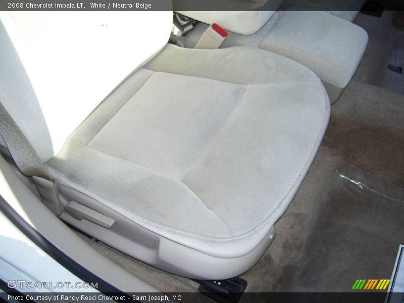 White / Neutral Beige 2008 Chevrolet Impala LT
