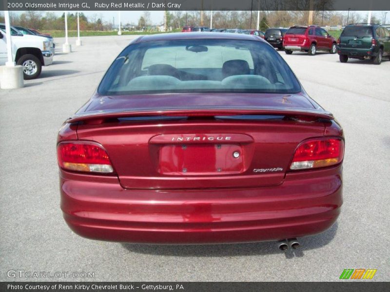 Ruby Red Metallic / Dark Gray 2000 Oldsmobile Intrigue GL