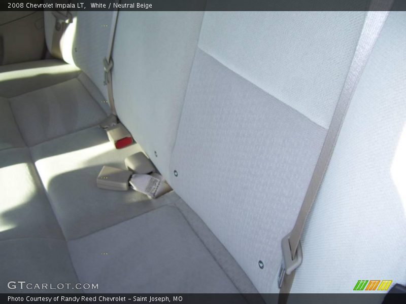White / Neutral Beige 2008 Chevrolet Impala LT