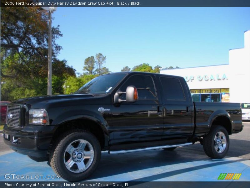 Black / Black 2006 Ford F350 Super Duty Harley Davidson Crew Cab 4x4