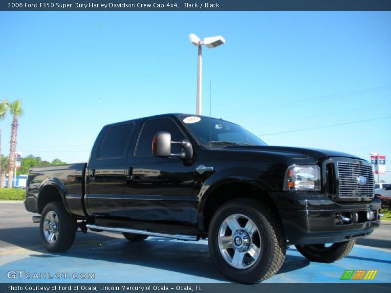 Black / Black 2006 Ford F350 Super Duty Harley Davidson Crew Cab 4x4