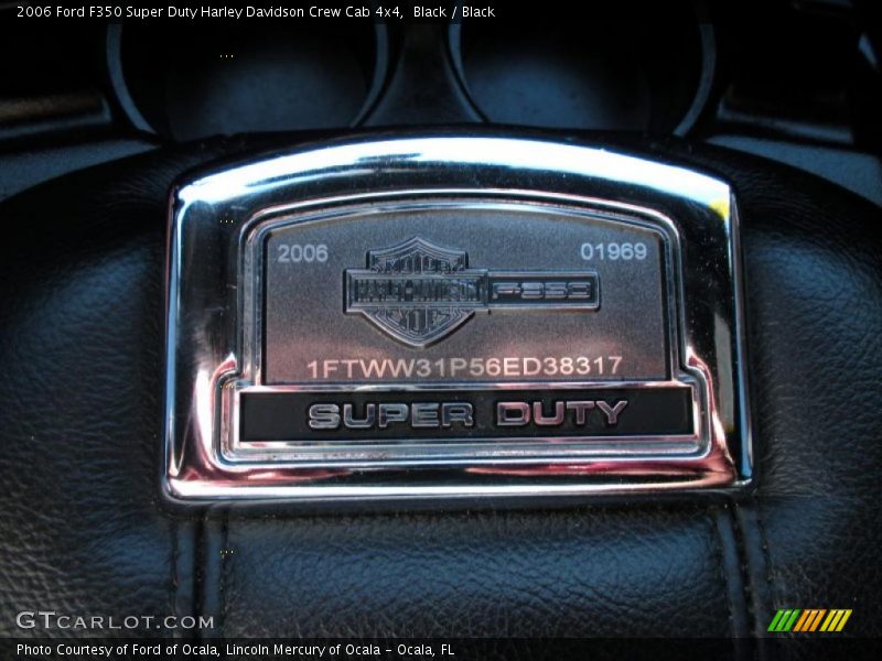 Black / Black 2006 Ford F350 Super Duty Harley Davidson Crew Cab 4x4