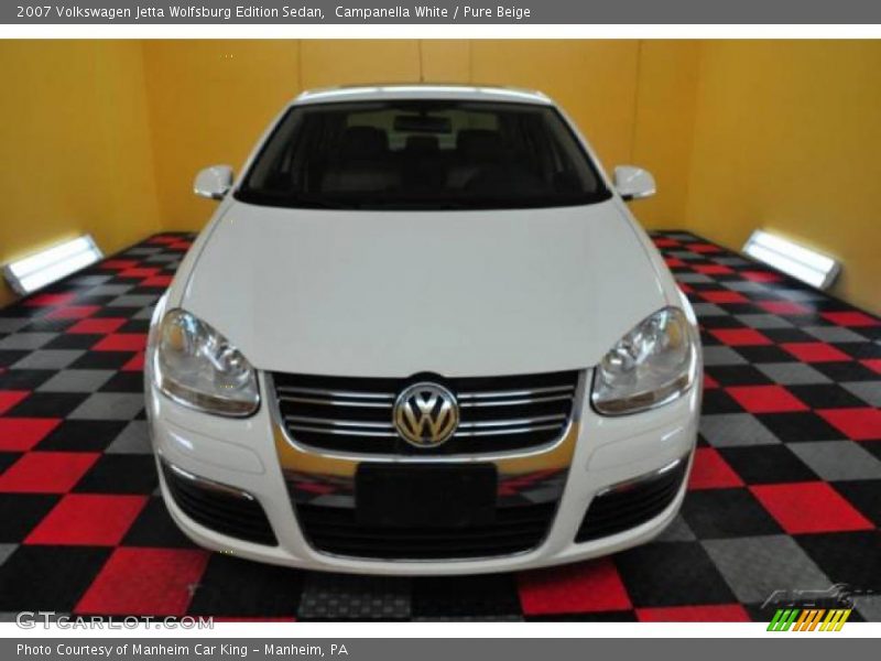 Campanella White / Pure Beige 2007 Volkswagen Jetta Wolfsburg Edition Sedan