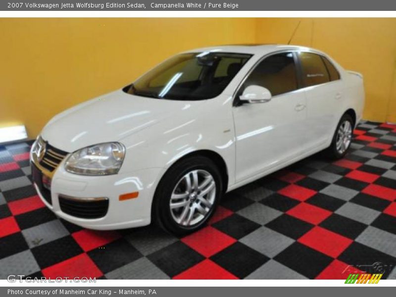 Campanella White / Pure Beige 2007 Volkswagen Jetta Wolfsburg Edition Sedan