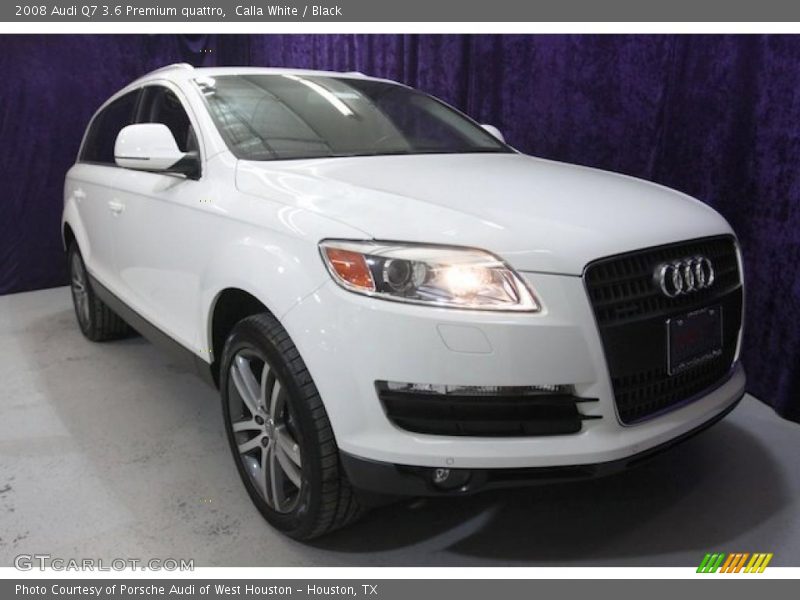 Calla White / Black 2008 Audi Q7 3.6 Premium quattro