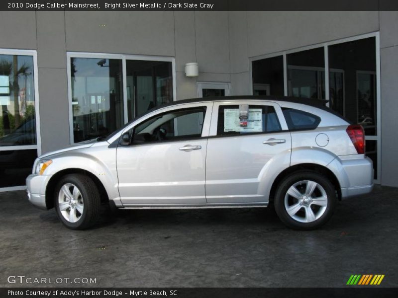 Bright Silver Metallic / Dark Slate Gray 2010 Dodge Caliber Mainstreet