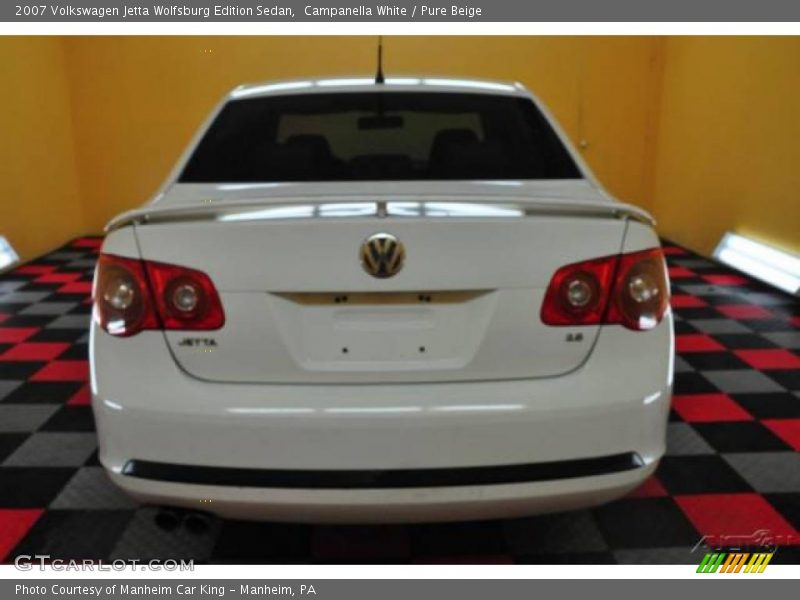 Campanella White / Pure Beige 2007 Volkswagen Jetta Wolfsburg Edition Sedan