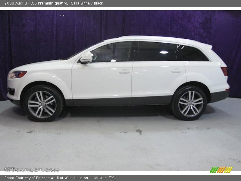 Calla White / Black 2008 Audi Q7 3.6 Premium quattro