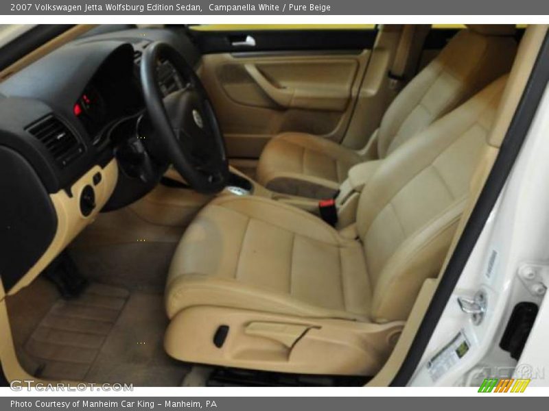 Campanella White / Pure Beige 2007 Volkswagen Jetta Wolfsburg Edition Sedan