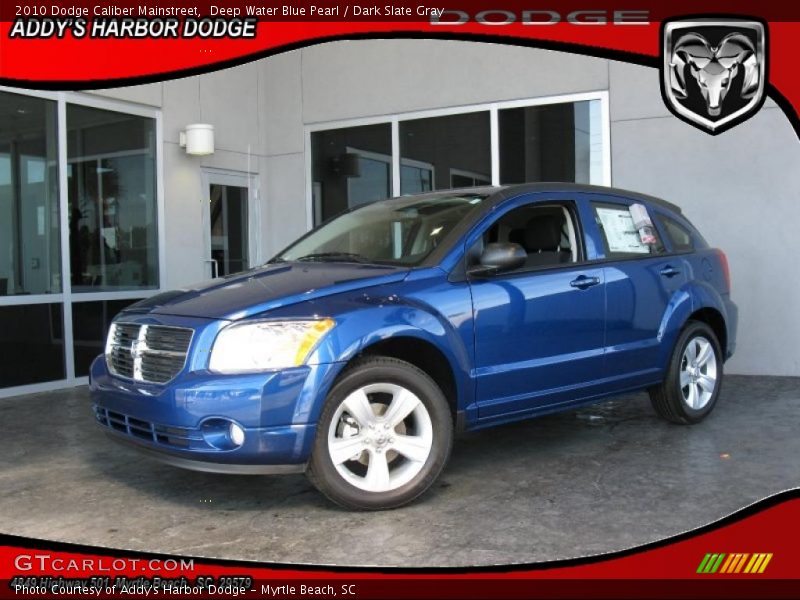 Deep Water Blue Pearl / Dark Slate Gray 2010 Dodge Caliber Mainstreet