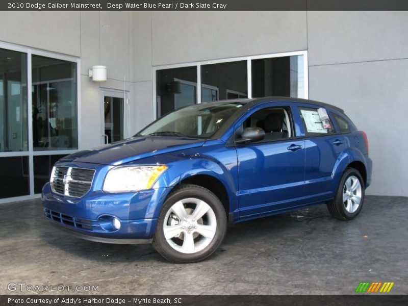Deep Water Blue Pearl / Dark Slate Gray 2010 Dodge Caliber Mainstreet