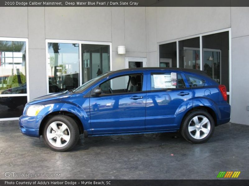 Deep Water Blue Pearl / Dark Slate Gray 2010 Dodge Caliber Mainstreet