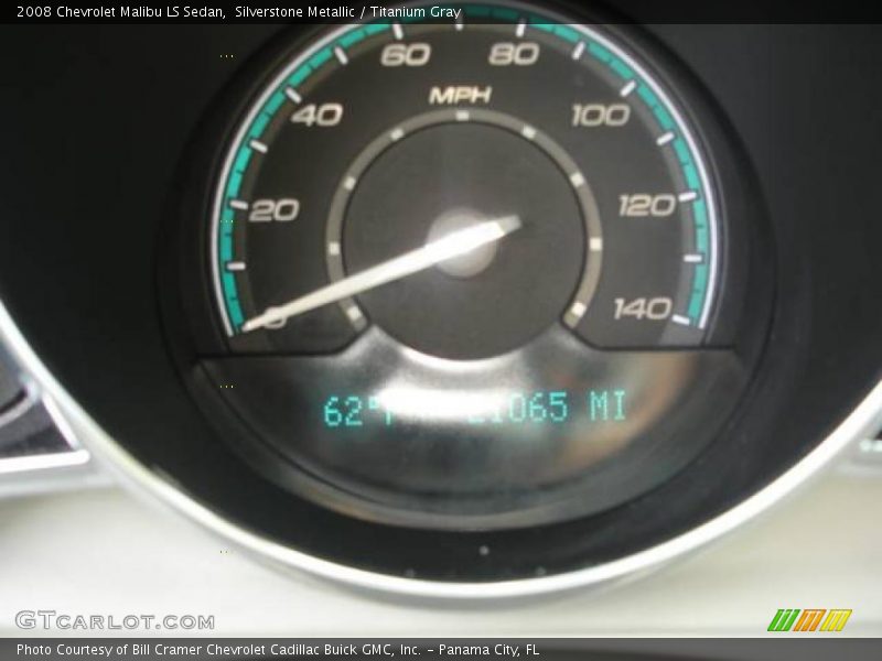 Silverstone Metallic / Titanium Gray 2008 Chevrolet Malibu LS Sedan