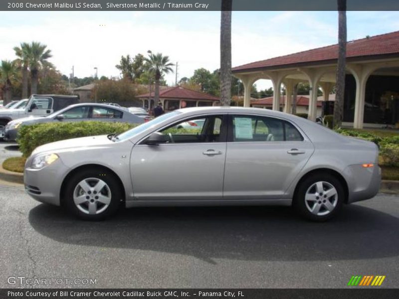 Silverstone Metallic / Titanium Gray 2008 Chevrolet Malibu LS Sedan