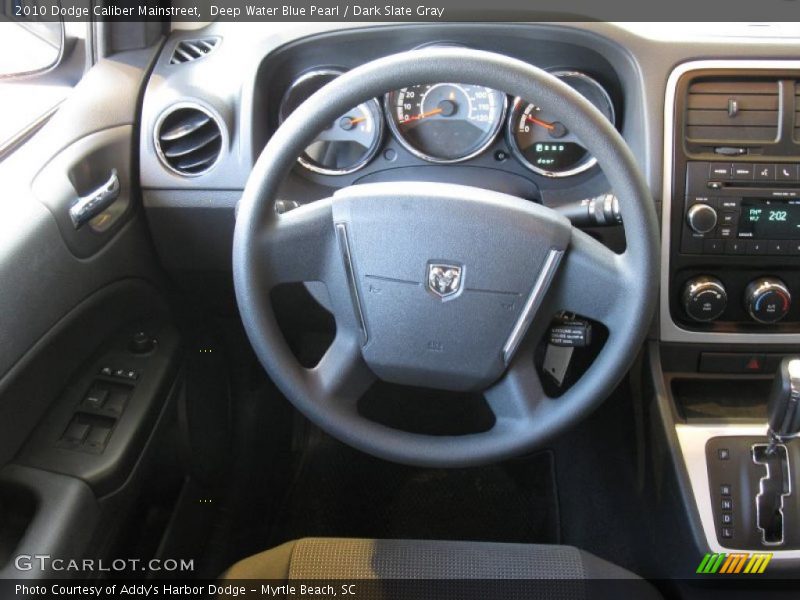 Deep Water Blue Pearl / Dark Slate Gray 2010 Dodge Caliber Mainstreet