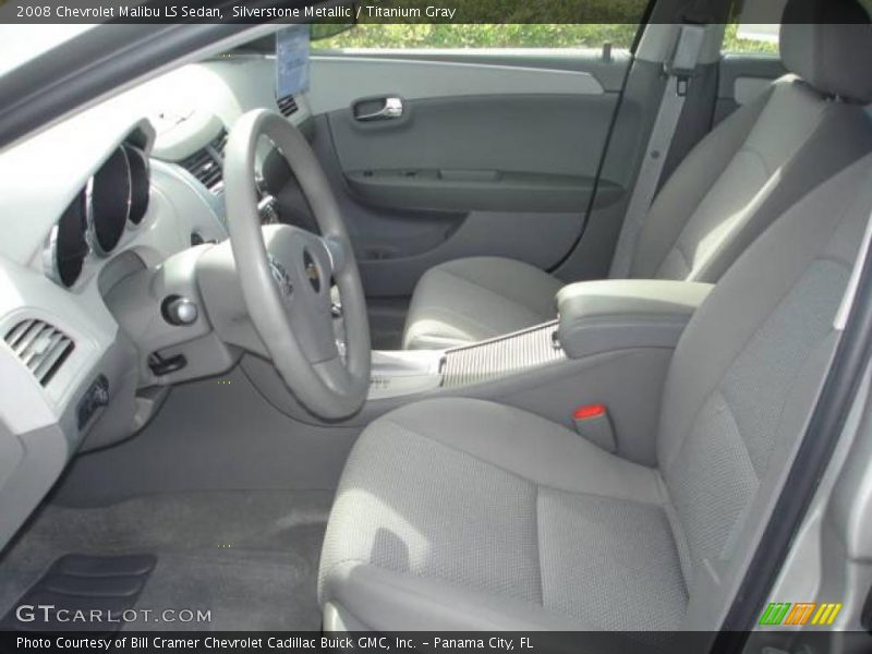 Silverstone Metallic / Titanium Gray 2008 Chevrolet Malibu LS Sedan