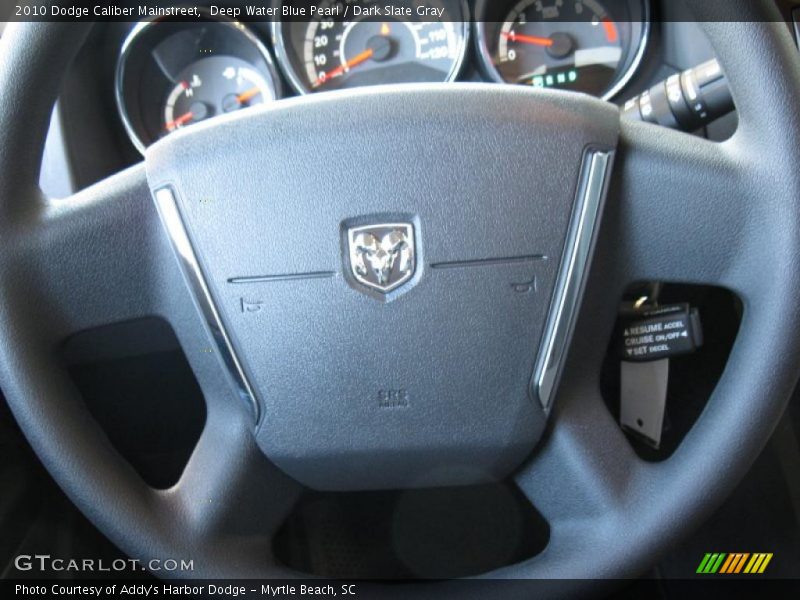 Deep Water Blue Pearl / Dark Slate Gray 2010 Dodge Caliber Mainstreet