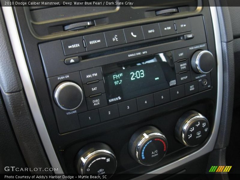 Deep Water Blue Pearl / Dark Slate Gray 2010 Dodge Caliber Mainstreet