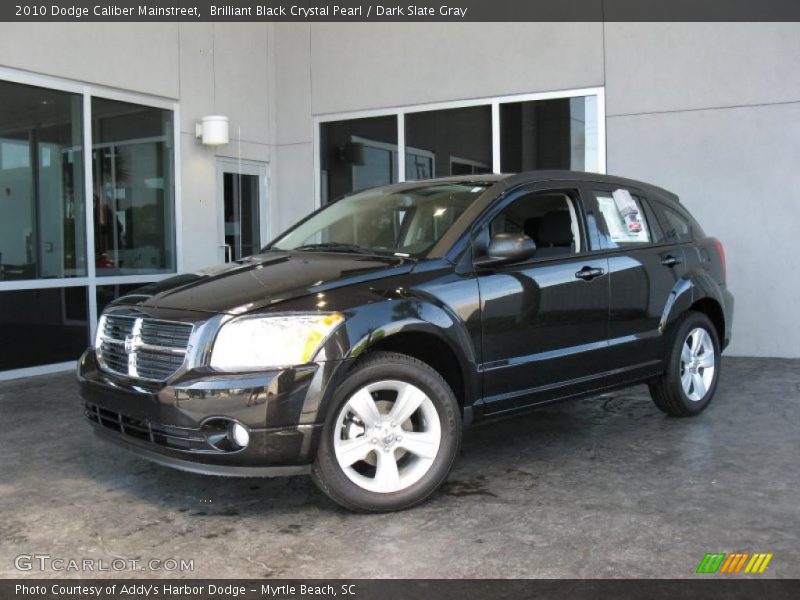 Brilliant Black Crystal Pearl / Dark Slate Gray 2010 Dodge Caliber Mainstreet