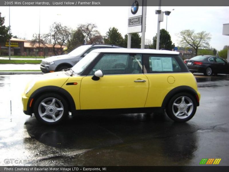 Liquid Yellow / Panther Black 2005 Mini Cooper Hardtop