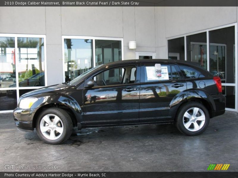 Brilliant Black Crystal Pearl / Dark Slate Gray 2010 Dodge Caliber Mainstreet