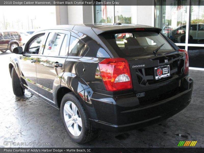 Brilliant Black Crystal Pearl / Dark Slate Gray 2010 Dodge Caliber Mainstreet
