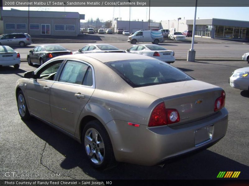 Sandstone Metallic / Cocoa/Cashmere Beige 2008 Chevrolet Malibu LT Sedan